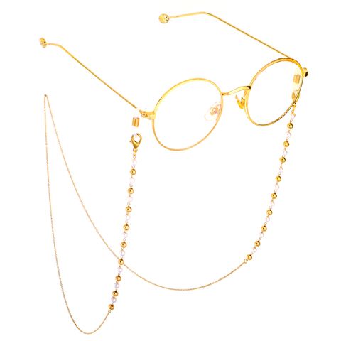 Fashion Chain Golden Pearl Copper Bead Glasses Chain Anti-lost Chain Mask Chain
