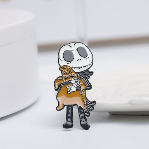 New Brooch European And American Personality Dripping Skull Brooch Bag Clothing Accessories Wholesale