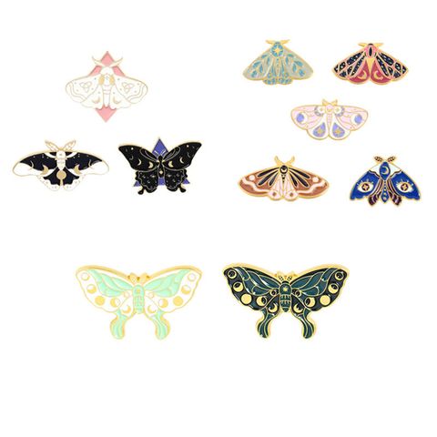 European And American New Alloy Dripping Butterfly Series Brooches Butterfly Clothes Bag Badge Accessories