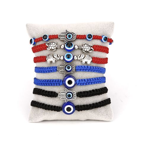 Mode Verstellbares Armband Kreatives Neues Blaues Auge Armband Böses Auge Rotes Seil Geflochtenes Armband