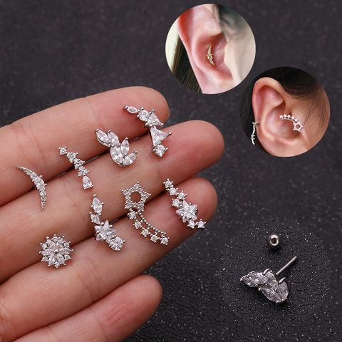 Ear Cartilage Rings & Studs Lady Star Copper