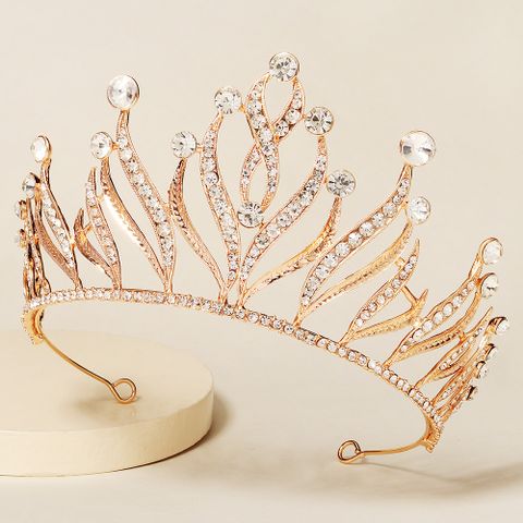 Hot Selling Creative Wedding Crown Carnival Party Dress Up Headwear Simple Dignified Rhinestone Bridal Crown
