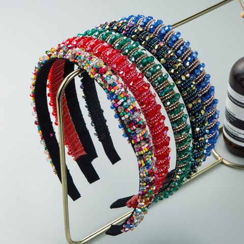 Korean Fashion Thin Edge Crystal Headband Wholesale