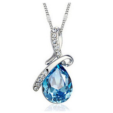 Water Droplets Alloy Plating Women's Necklace