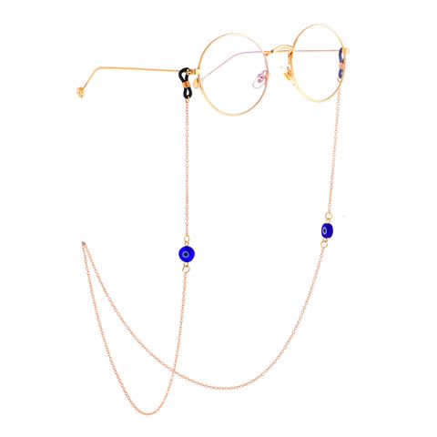 Fashion Chain Blue Eye Beads Handmade Eyeglasses Chain Reading Glasses Anti-lost Chain