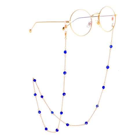 Fashion Chain Blue Eye Beads Handmade Glasses Chain Anti-lost Chain