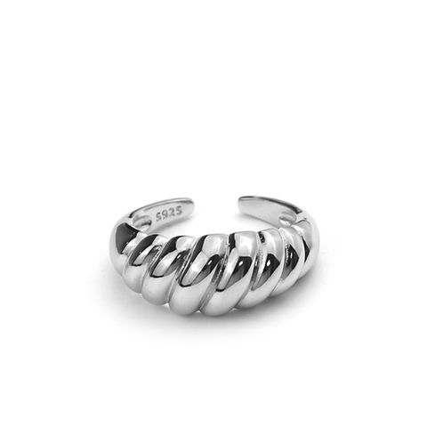 New Twill Ring Design Croissant Fashion Wild Open Ring