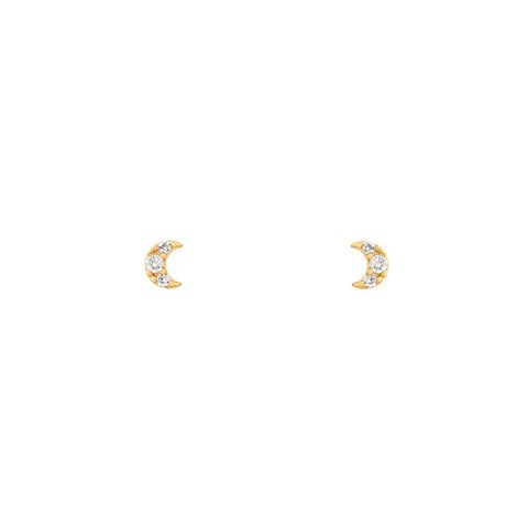 Einfacher Stil Stern Mond Blitz Ohrringe Kupfer Ohrringe