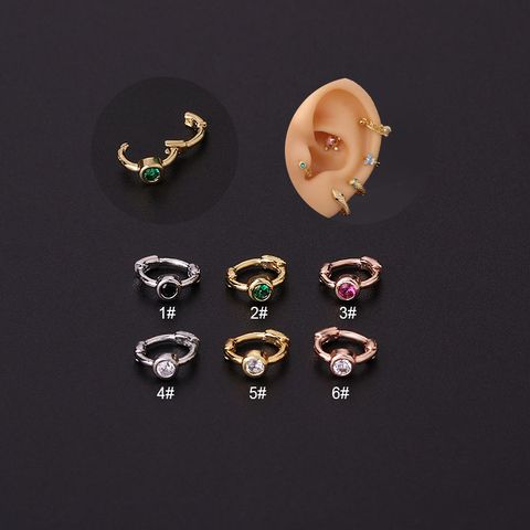 Ear Cartilage Rings & Studs Geometric Copper Plating