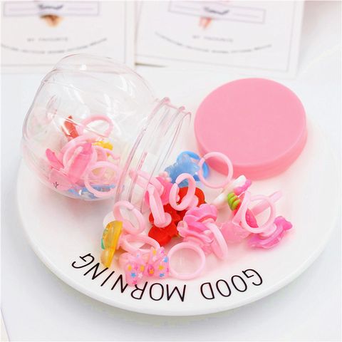 Children's Ear Ring Pumpkin Boxed Princess Ring Baby Finger Toy Cartoon Baby Ring Small Gift