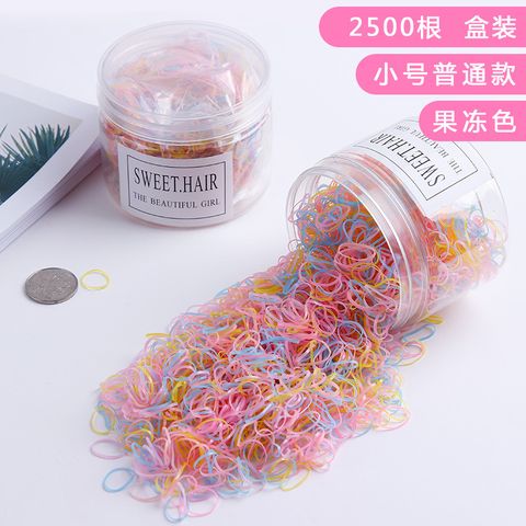 Boxed Hair Rope Thickening Disposable Small Rubber Bands For Girls And Babies