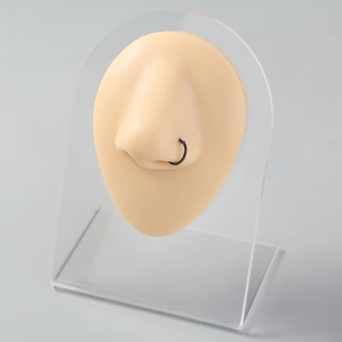 Niche Piercing C-shaped Stainless Steel Rhinestone Nose Ring Diamond Nose Nail Jewelry