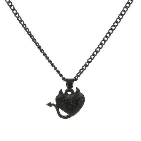 Cross-border New Hip-hop Punk Heart Necklace Europe And America Creative Cartoon Necklace