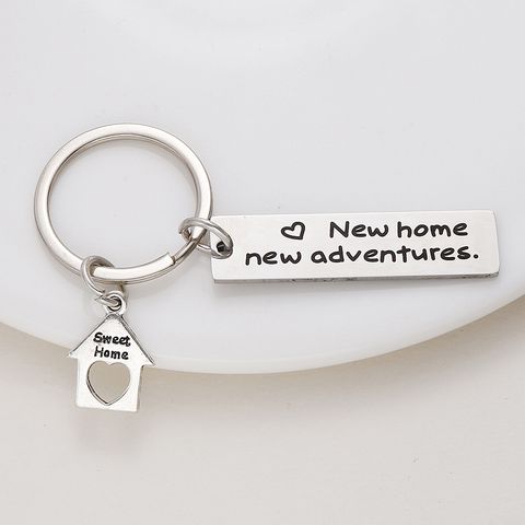 New Stainless Steel Keychain  New Home New Home Friend Gift Wholesale