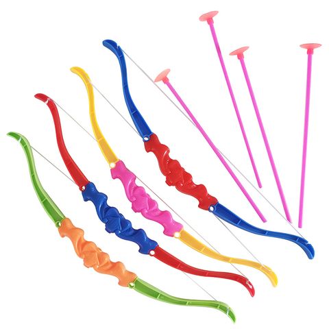 36cm Large Plastic Bow And Arrow Toy Sucker Bow And Arrow Set Children Education Toy Gift For Free Stall Wholesale