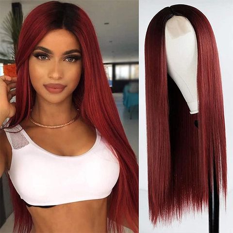 Fashion Women's Wigs Lace Medium And Long Straight Hair Wholesale