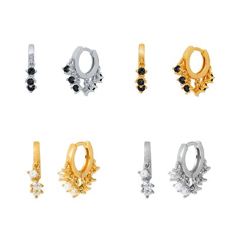 Fashion All-match Shining Zircon Tassel Earrings Trend Earrings