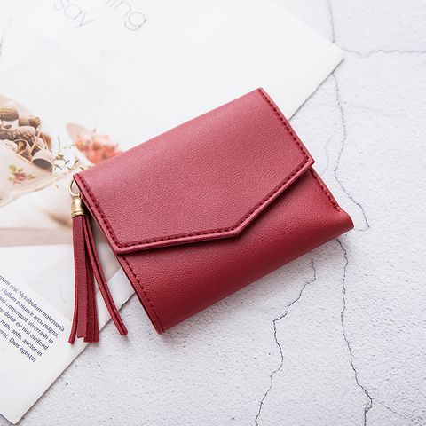 Fashion Short Women's Wallets Korean Women's Tassel Wallets