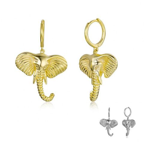 Cute Elephant Animal Earrings Personality Ear Buckle Ear Jewelry