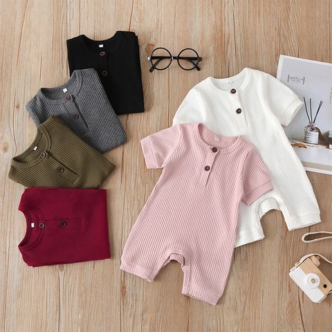 Baby Onesies Solid Color European And American New Style Baby Romper
