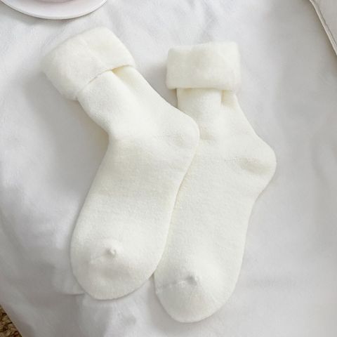 Thick Socks Autumn And Winter Tube Socks Plus Velvet Thick Warm Snow Socks Women's Home Sleep Socks