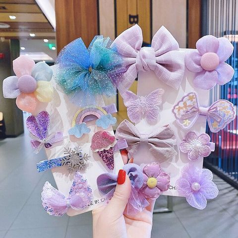 New Children's Bow Hairpin Cute Female Baby Princess Headdress