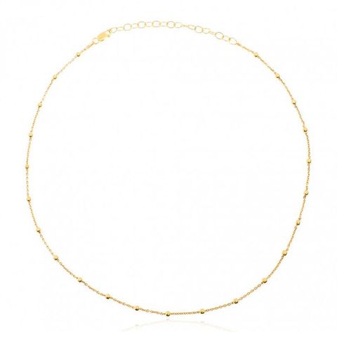 S925 Silver Simple Round Bead Necklace Wholesale