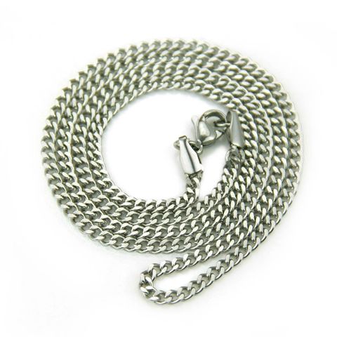 Fashion Stainless Steel Plating Men's Necklace