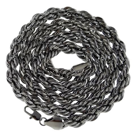 Twist Chain Necklace Metal Twist Thick Long Twist Chain Necklace