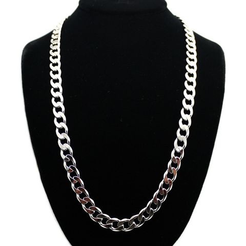 Alloy Chain Hip-hop Fashion Simple Necklace Wide Long Necklace