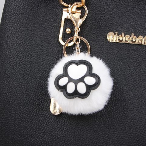 Cute Cat's Claw Keychain Pendant Schoolbag Wallet Bear Paw Plush Pendant Jewelry