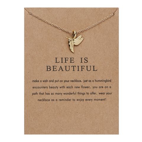 1 Piece Fashion Leaf Sun Butterfly Alloy Plating Women's Pendant Necklace