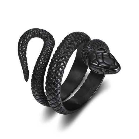 Metal Black Wrapped Animal Rings Alloy Ring