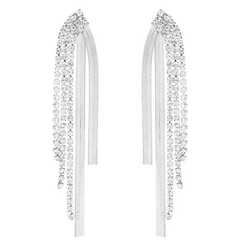 Cross-border Claw Chain Tassel Alloy Long Retro Earrings Wholesale