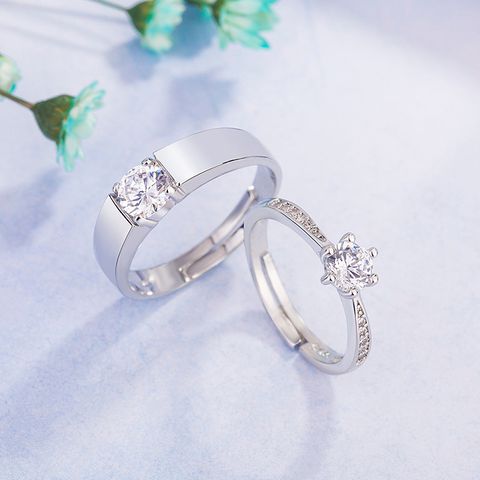 Korean Version Of The New Simulation Diamond Copper Couple Ring