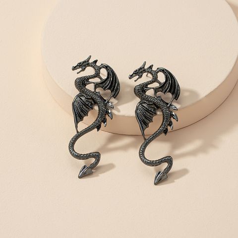 Vintage Metal Dragon Earrings Wholesale