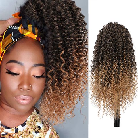 European And American Ladies Wigs Drawstring Chemical Fiber African Small Curly Wigs
