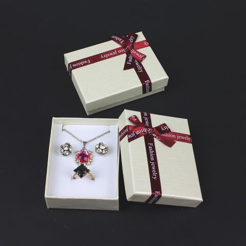Jewelry Display Earrings Necklace Rings Box