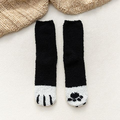 Coral Fleece Socks Women's Autumn And Winter Socks Plus Velvet Thickening Socks