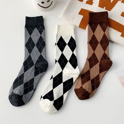 Lingge Socks Women's Autumn And Winter Cotton Socks Retro Stockings Wholesale