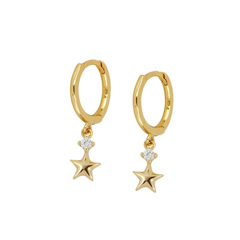 Gold-plated Minimalist Five-pointed Star Ear Buckle Wholesale