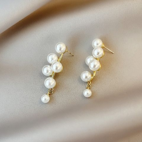 Pearl Tassel Earrings Retro New Fashion Earrings Earrings