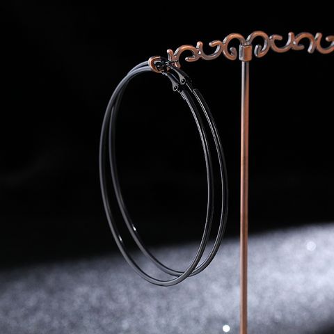 Fashion Earrings Simple Hoop Copper Earrings
