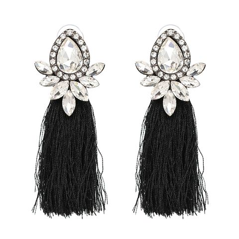 New Style Rhinestone Long Tassel Earrings Fashion Earrings Wholesale