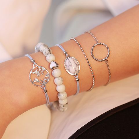 Fashion Five-piece Beaded Bracelet Set