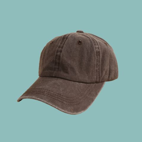 Retro Washed Solid Color Sunshade Cap