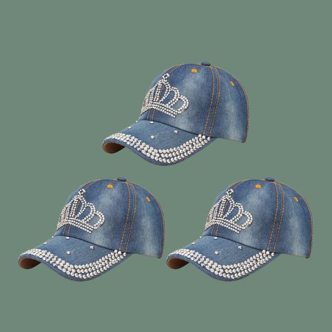 Korean Fashion Diamond Crown Cowboy Baseball Cap