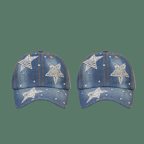 Korean Fashion Diamond Five-pointed Star Baseball Cap