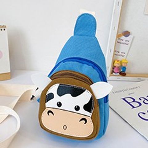 Korean Kid's Canvas Cute Cartoon Chest Bag