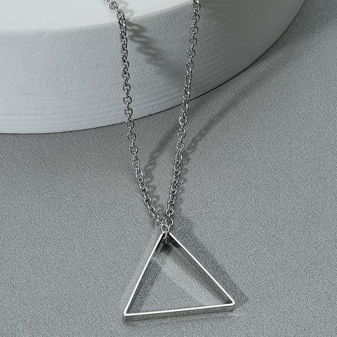 Collar Con Colgante De Triángulo De Moda